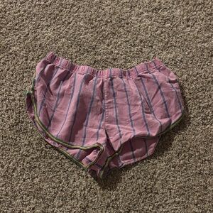 Pink Striped Shorts